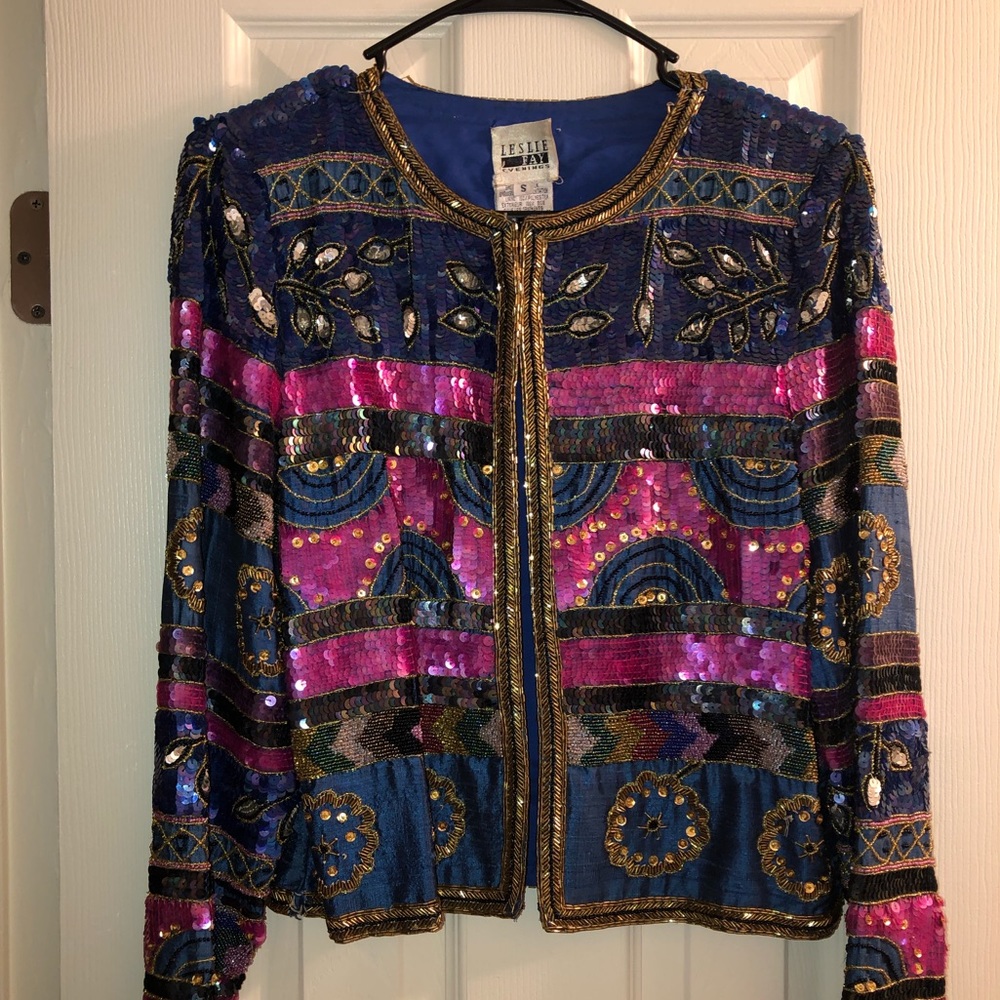 Heavily beaded blazer/jacket